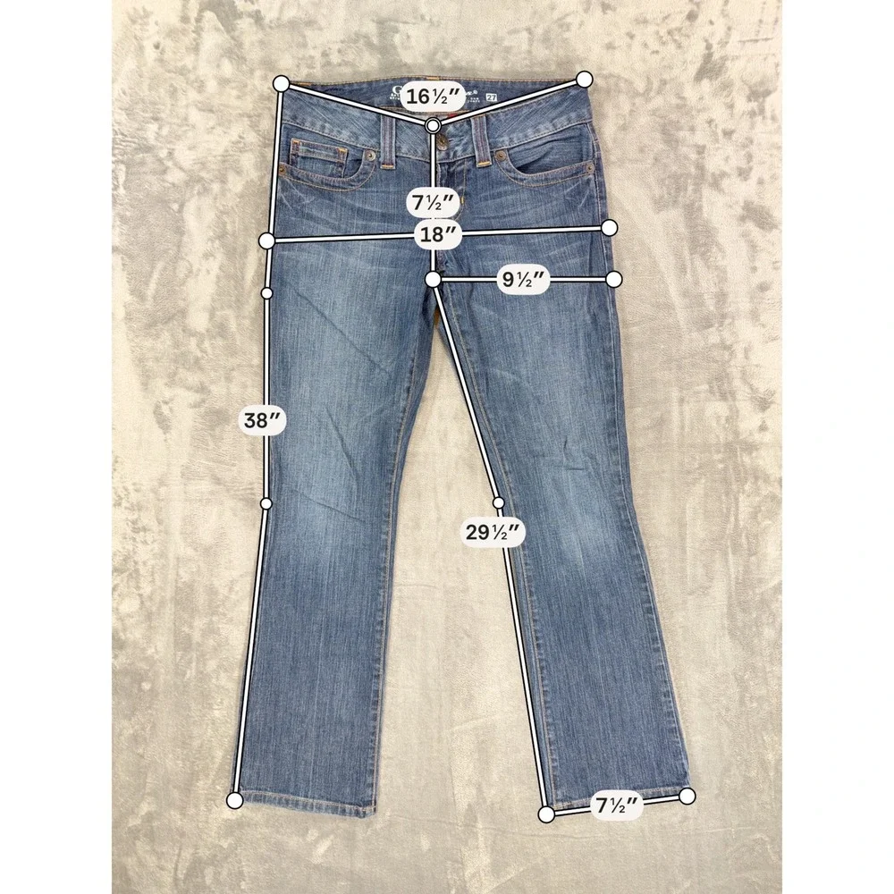 Guess Daredevil Bootcut Jeans Women's Size 27 Blue Medium Wash‎ Denim